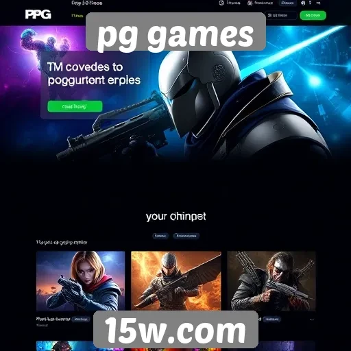 Experiência do usuário e design do site pg games